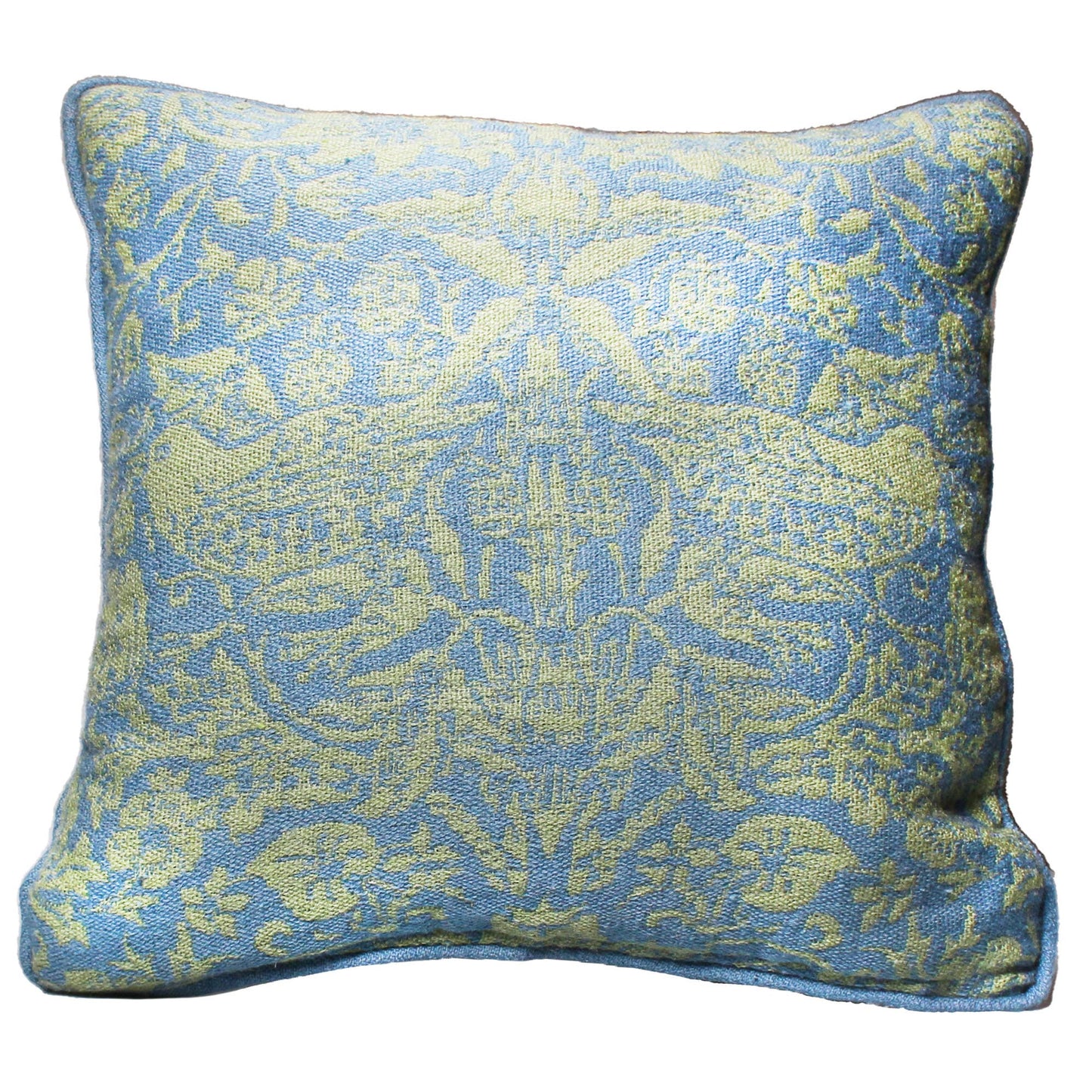 William Morris Sage Green Cushion  Recycled