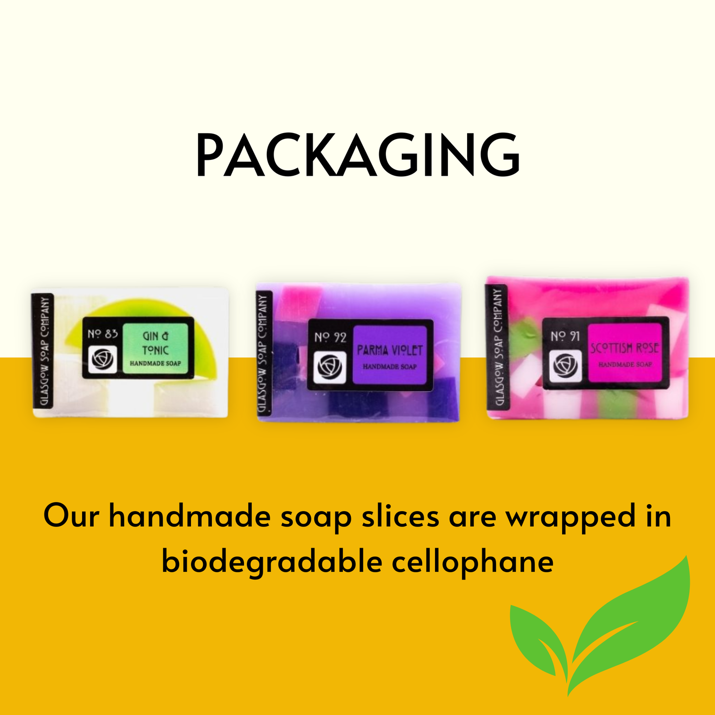 Rhubarb and Ginger Handmade Soap Slice 120g