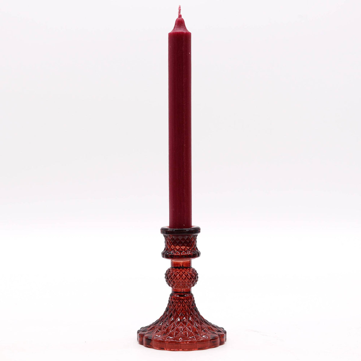 Vintage Style Glass Candle Holder