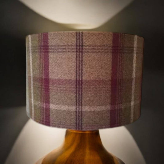 Heather Balmoral check lampshades 30cm