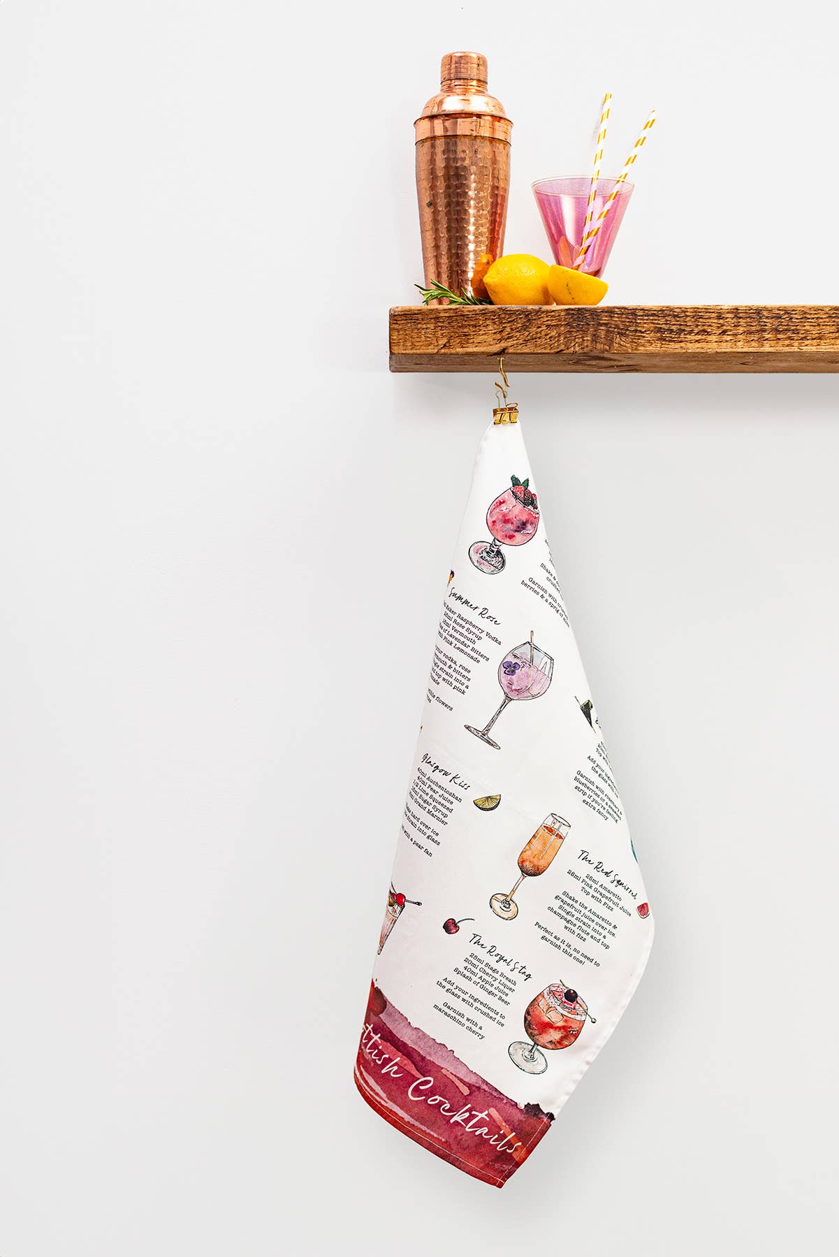 Scottish Signature Cocktails Tea Towel