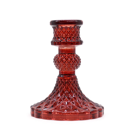 Vintage Style Glass Candle Holder
