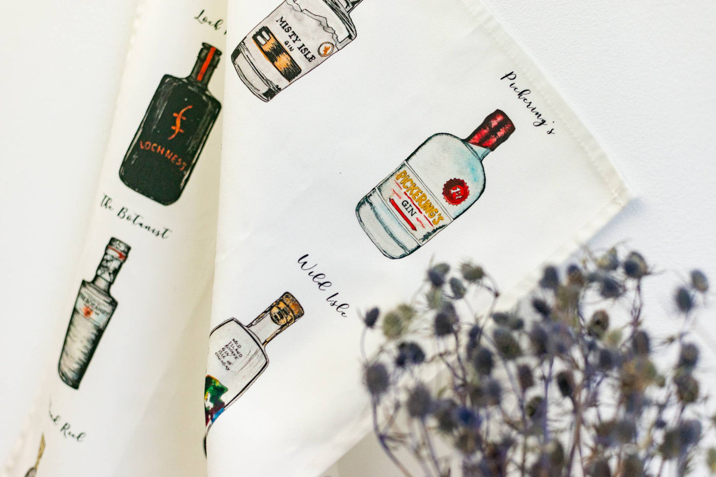 Scottish Gin Tea Towel