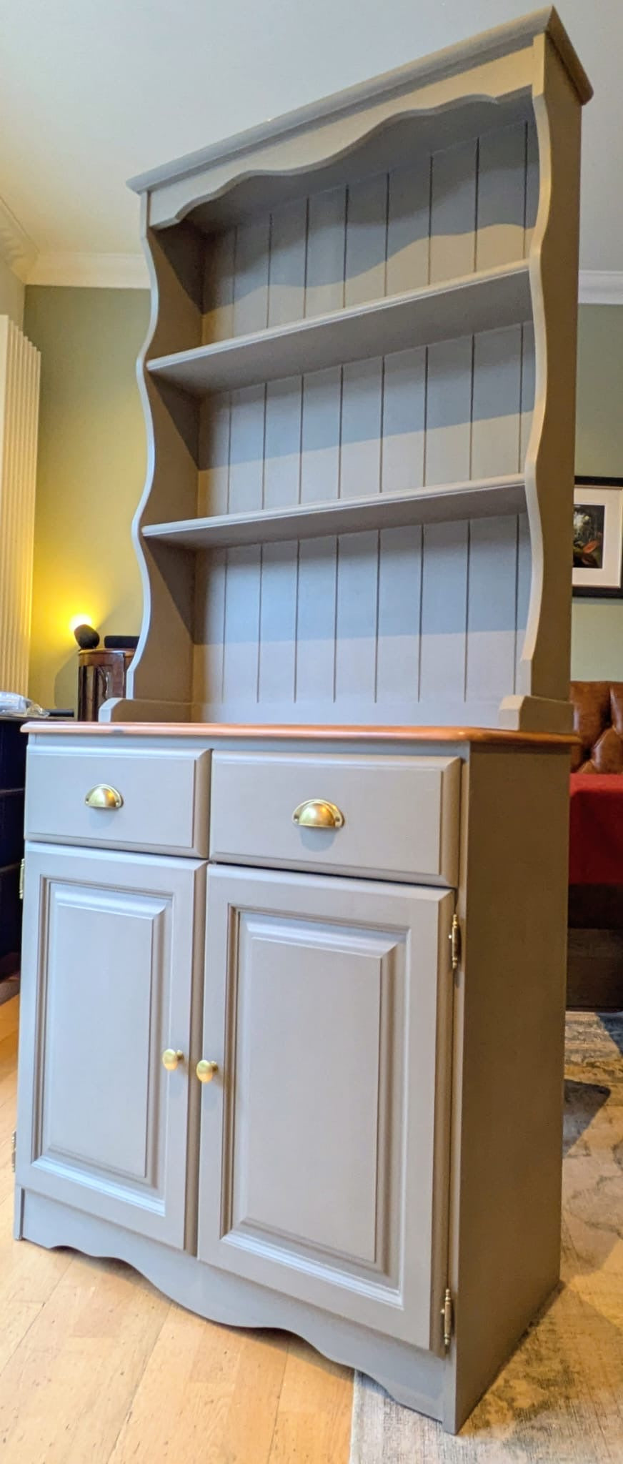 Small Kitchen Dresser Grey