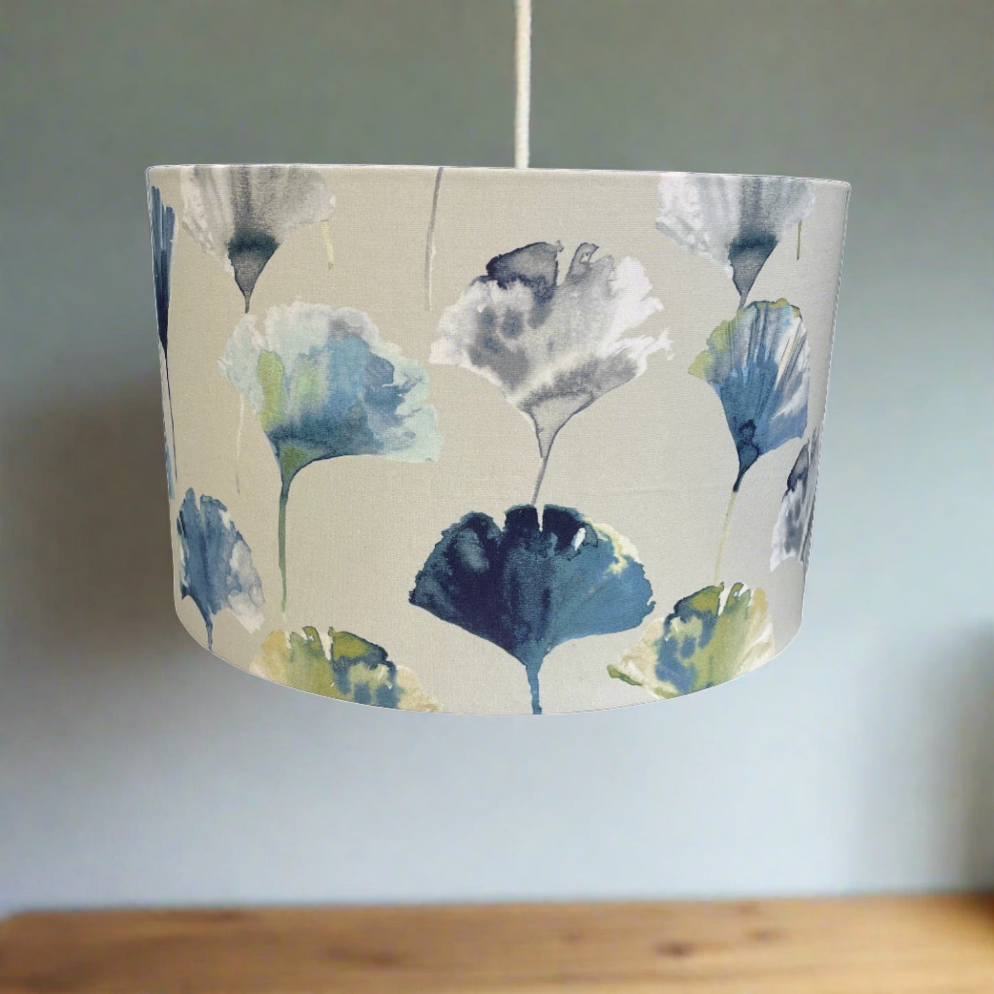 Raspberry Leaf Interiors Handmade  Lampshade 40cm Drum Easy Fit Pendant Camarillo Oasis