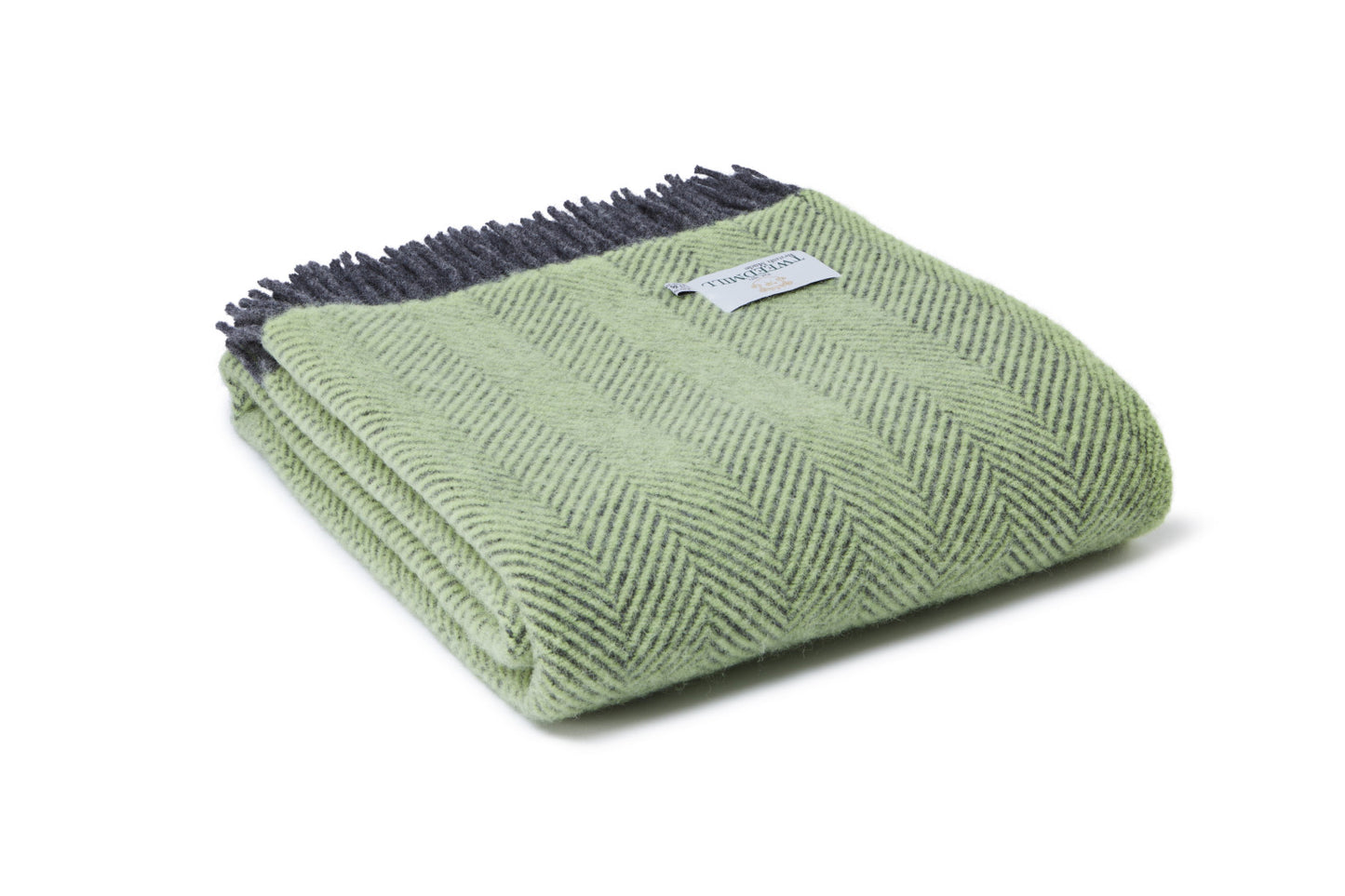 Tweedmill Zest and Charcoal Lifestyle Herringbone Throw