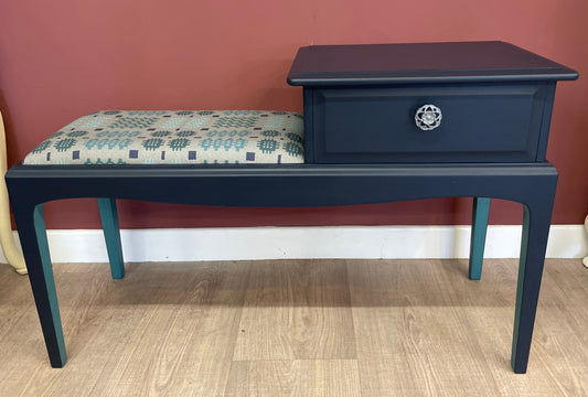 Vintage Telephone Table Upcycled