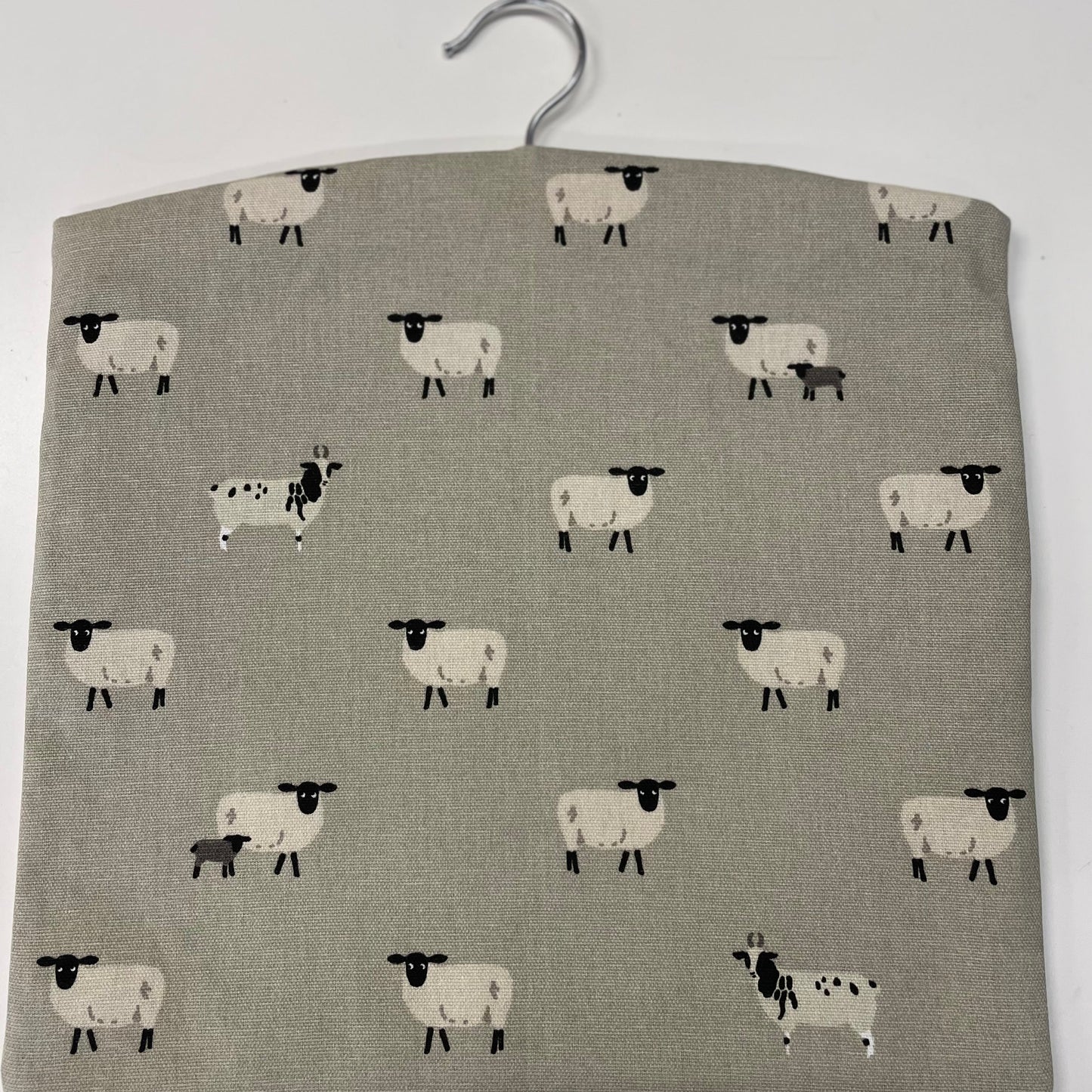 Raspberry Leaf Interiors Handmade Fabric Peg Bag  Sophie Allport Sheep