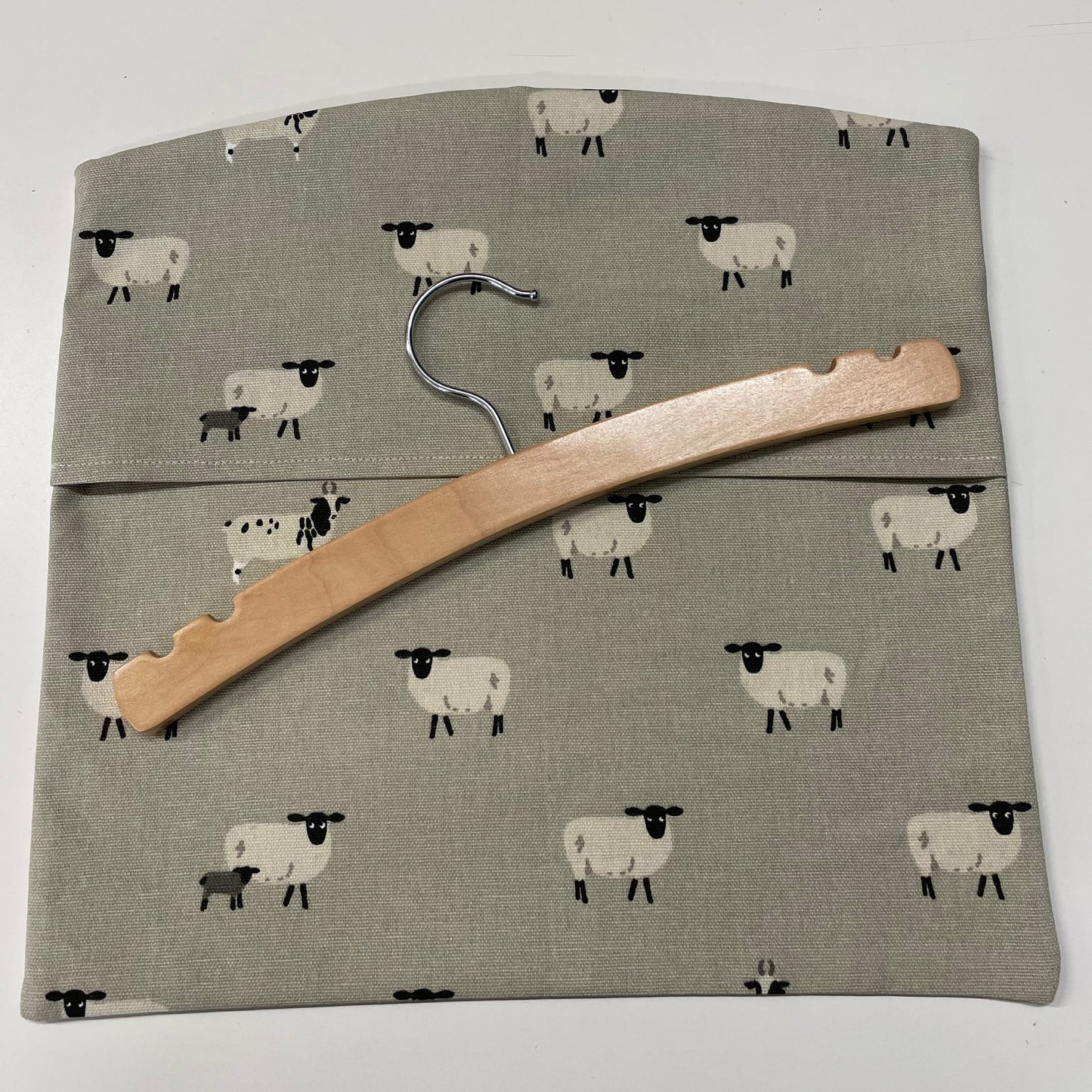 Raspberry Leaf Interiors Handmade Fabric Peg Bag  Sophie Allport Sheep