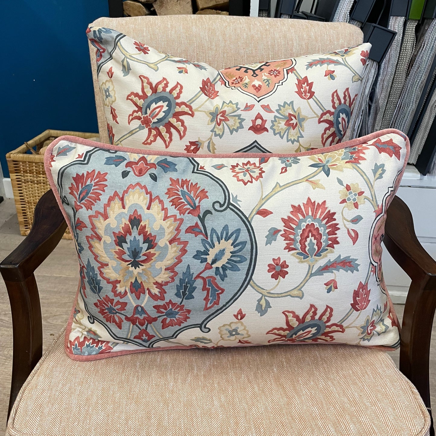 Raspberry Leaf Interiors Cushion Perseus Tapestry 12" x 18", 30 x 45cm