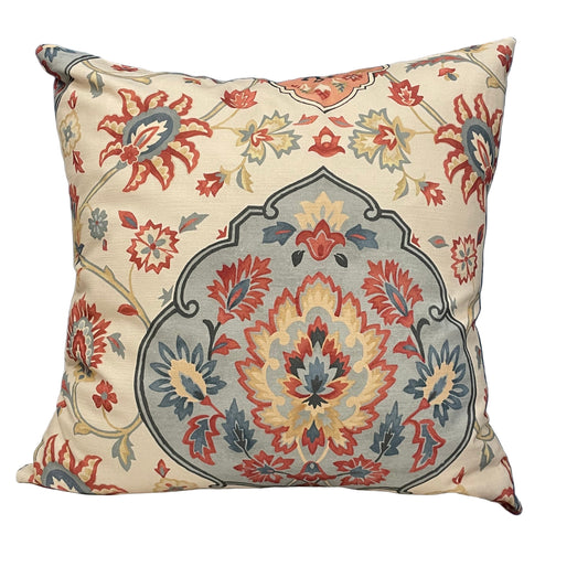 Raspberry Leaf Interiors Cushion Perseus Tapestry 18" (45cm) Feather Filled