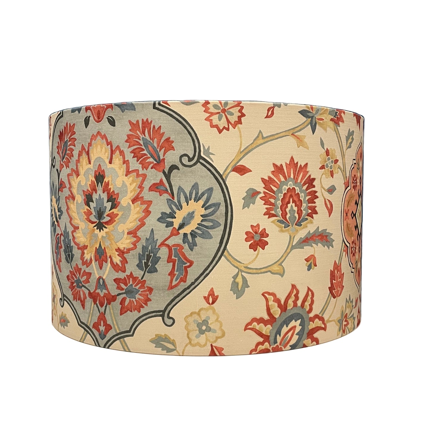 Raspberry Leaf Interiors Handmade Lampshade, 40cm Drum, Perseus Tapestry