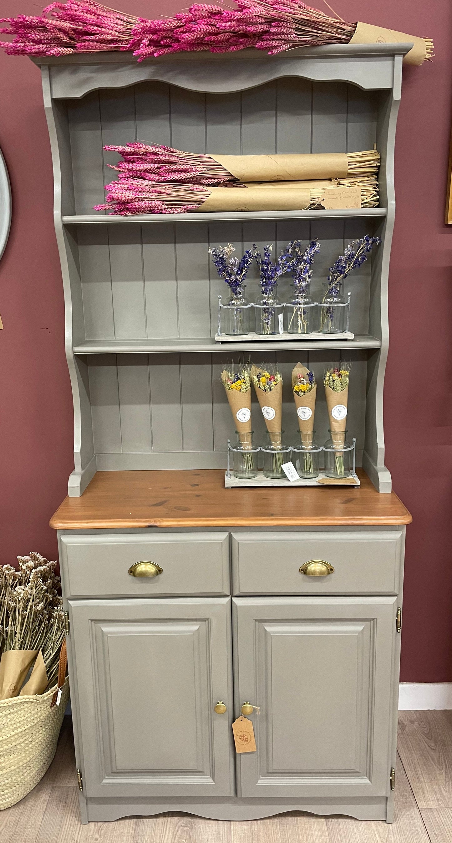 Small Kitchen Dresser Grey