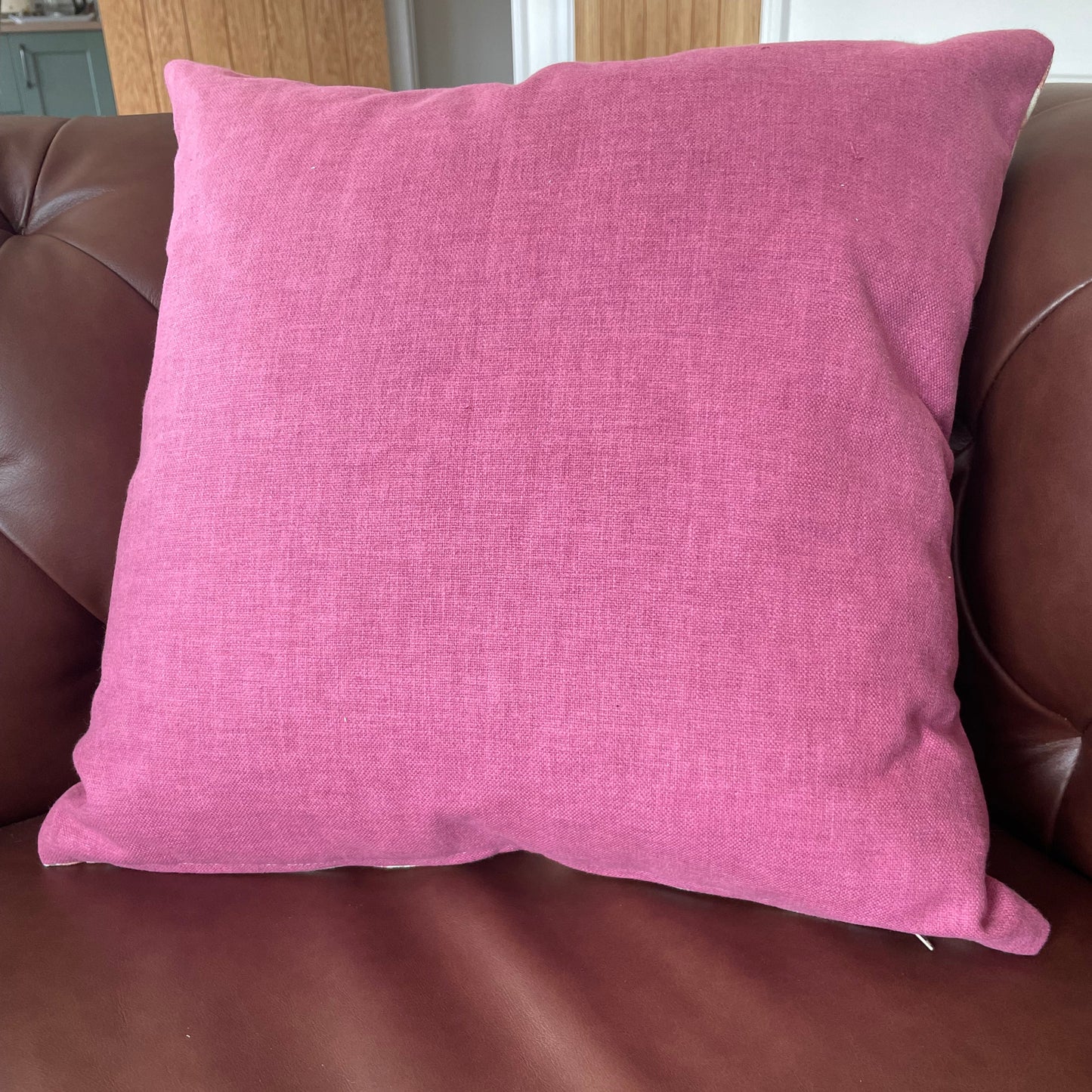 Raspberry Leaf Interiors Cushion Lili Raspberry, 18", 46cm