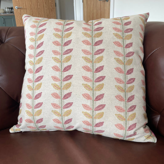 Raspberry Leaf Interiors Cushion Lili Raspberry, 18", 46cm