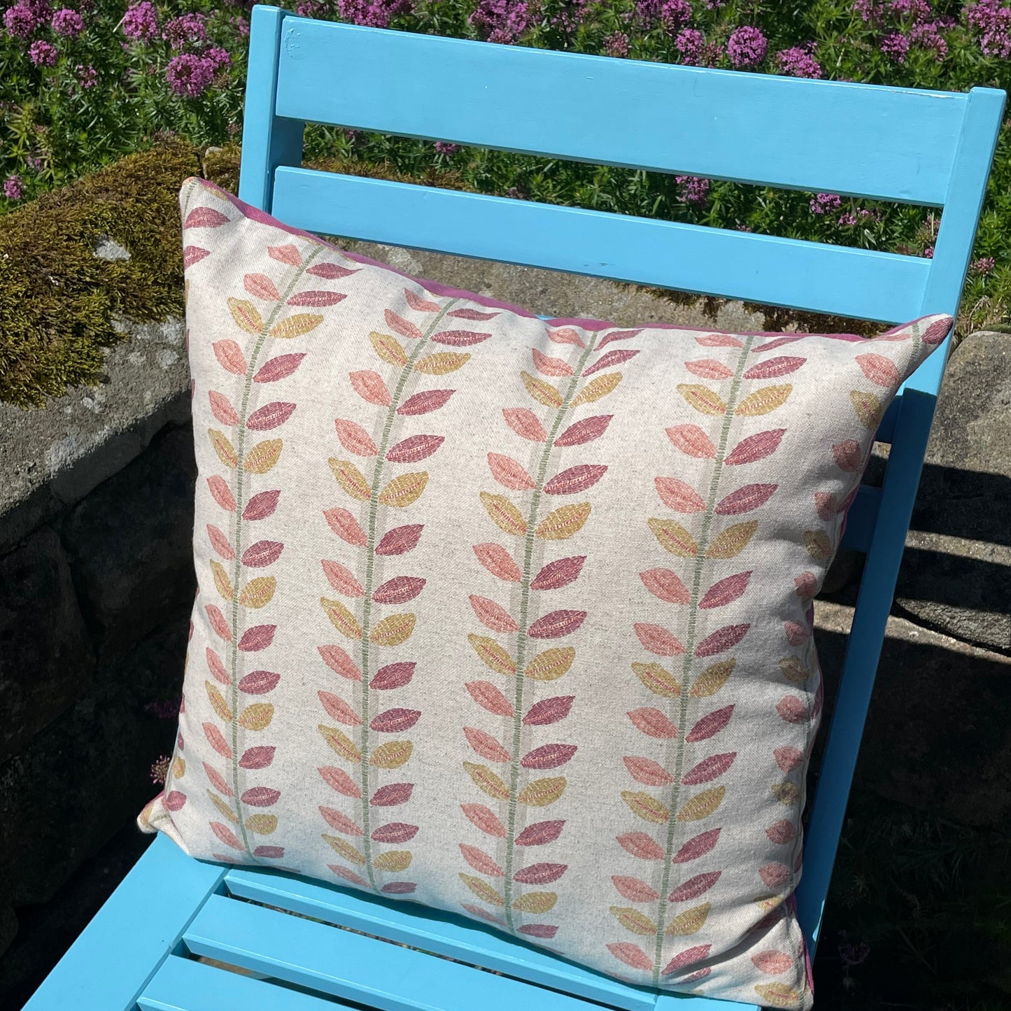 Raspberry Leaf Interiors Cushion Lili Raspberry, 18", 46cm