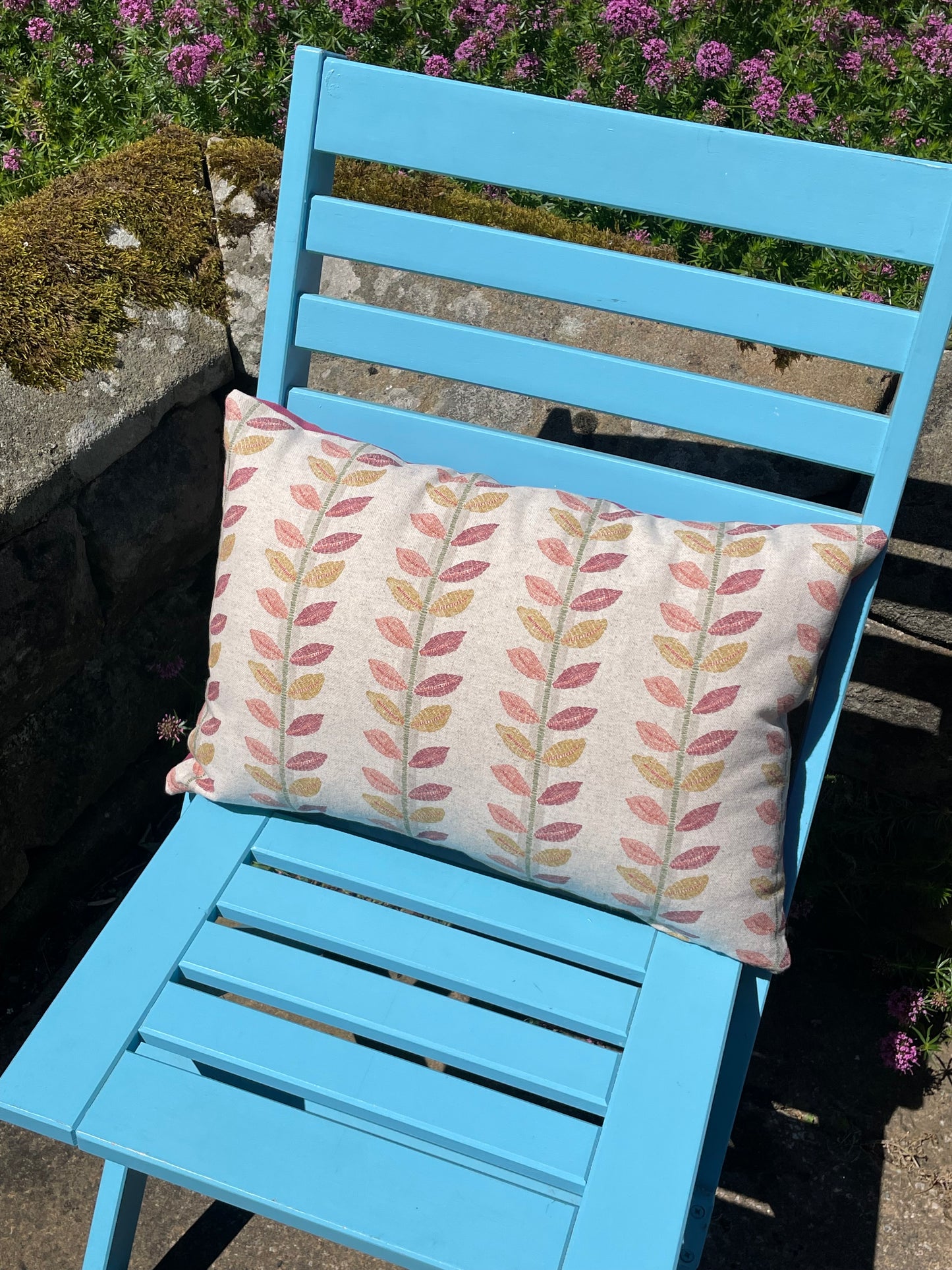 Raspberry Leaf Interiors Cushion Lili Raspberry, 14" x 20", 35 x 50cm