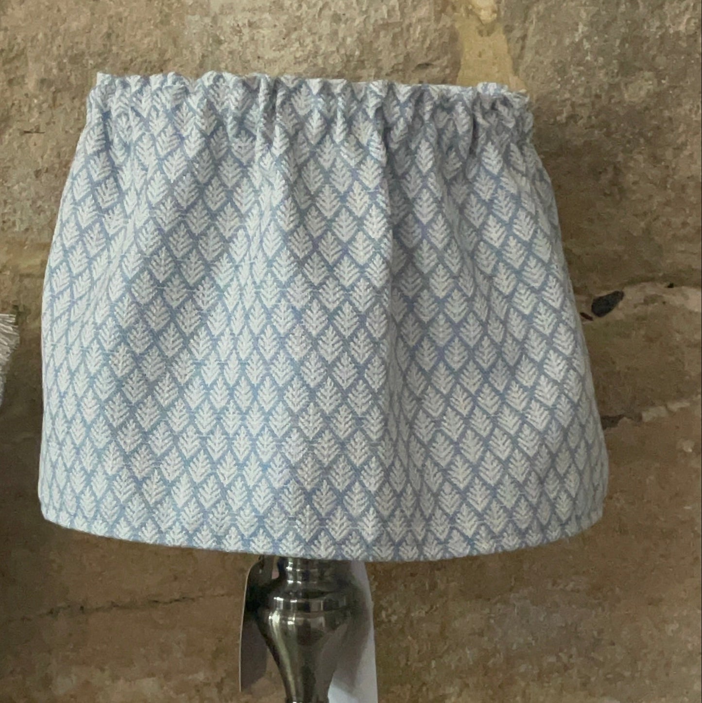 Cotton Loose Scrunchie Lampshade Cover Florrie Delft Fabric