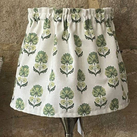 Cotton Loose Scrunchie Lampshade Cover Shani Eucalyptus Fabric