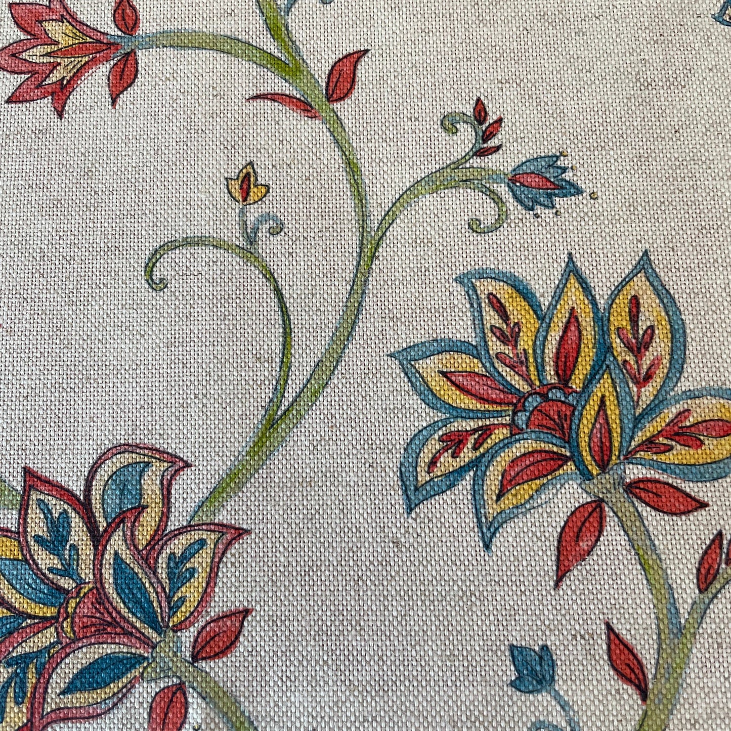 Cotton Loose Scrunchie Lampshade Cover Kentwell Poppy Fabric