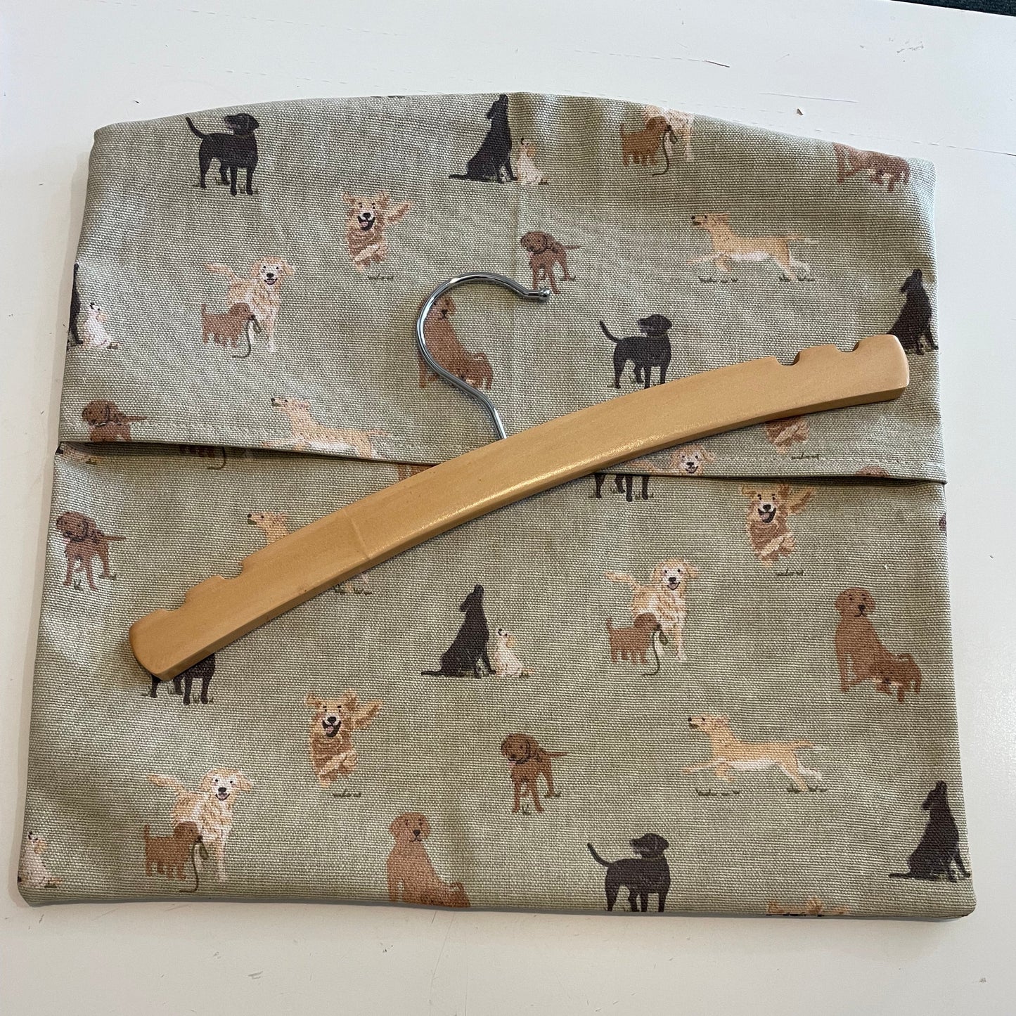 Raspberry Leaf Interiors Handmade Fabric Peg Bag Sophie Allport Labradors and Retrievers