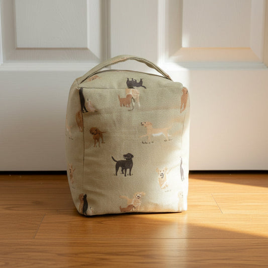Handmade Door Stop Sophie Allport Labradors and Retrievers Fabric