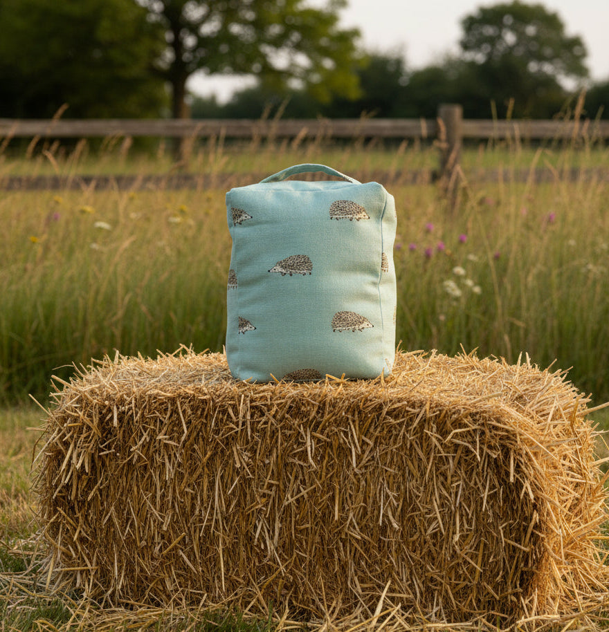 Handmade Door Stop Sophie Allport Hedgehogs Fabric