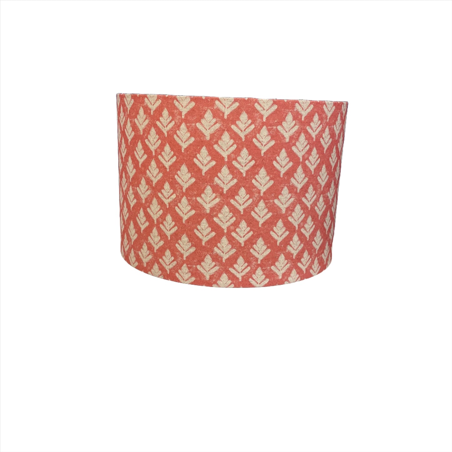 Raspberry Leaf Interiors Handmade  Lampshade 30cm Drum Elsham Poppy