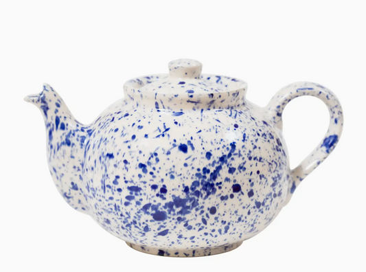 Ceramic Inspirations Blue Splatter Teapot