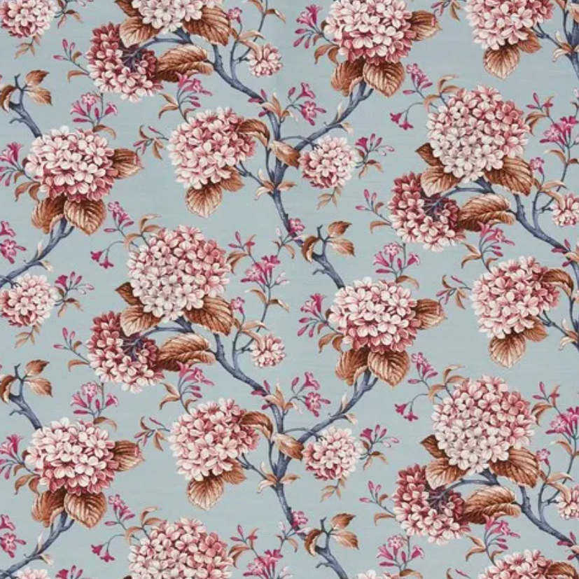 Raspberry Leaf Interiors Handmade Lampshade Bouquet Sweet Pea Bluebell