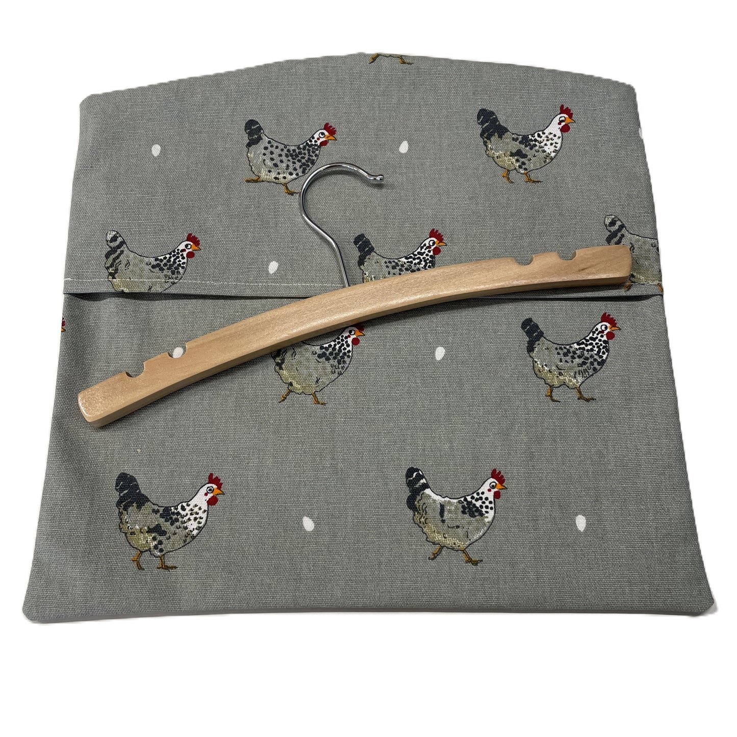 Raspberry Leaf Interiors Handmade Fabric Peg Bag  Sophie Allport Chicken