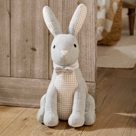 Harvey Hare Herringbone Door Stop Natural