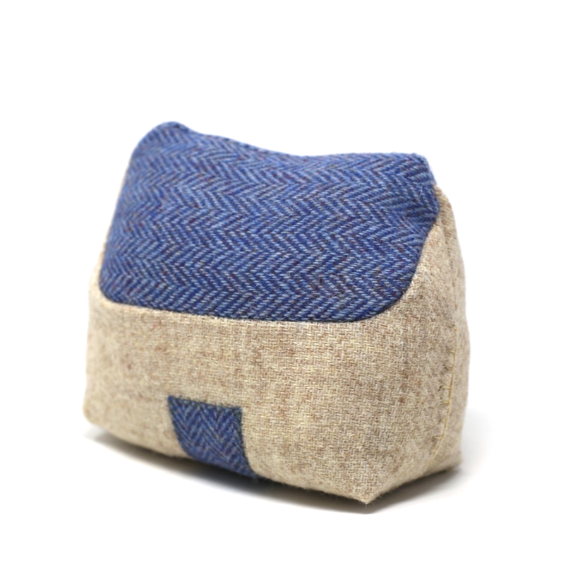 Harris Tweed Bothy Doorstop Herringbone and Tweed
