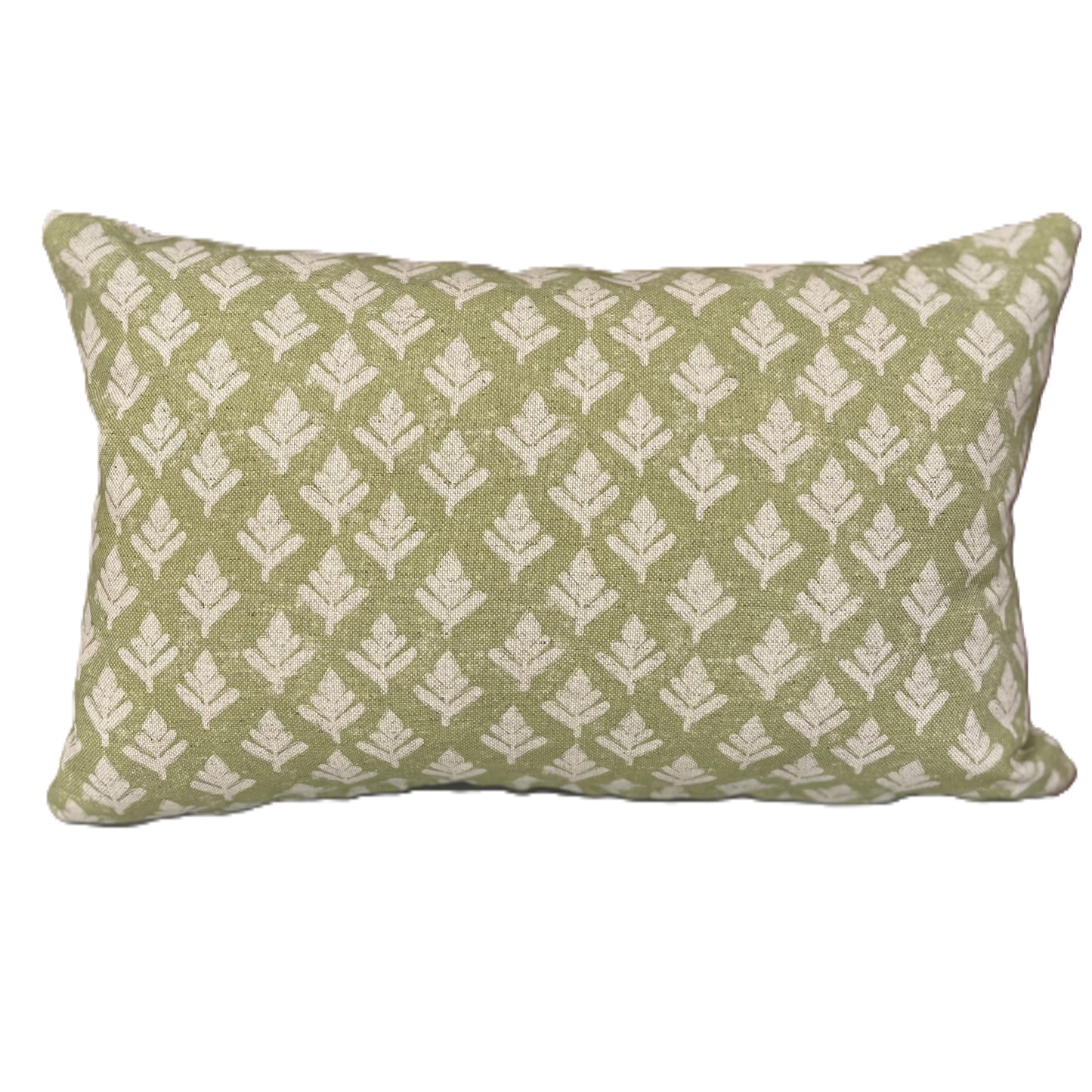 Raspberry Leaf Interiors 12" x 18" Cushion Elsham Fennel