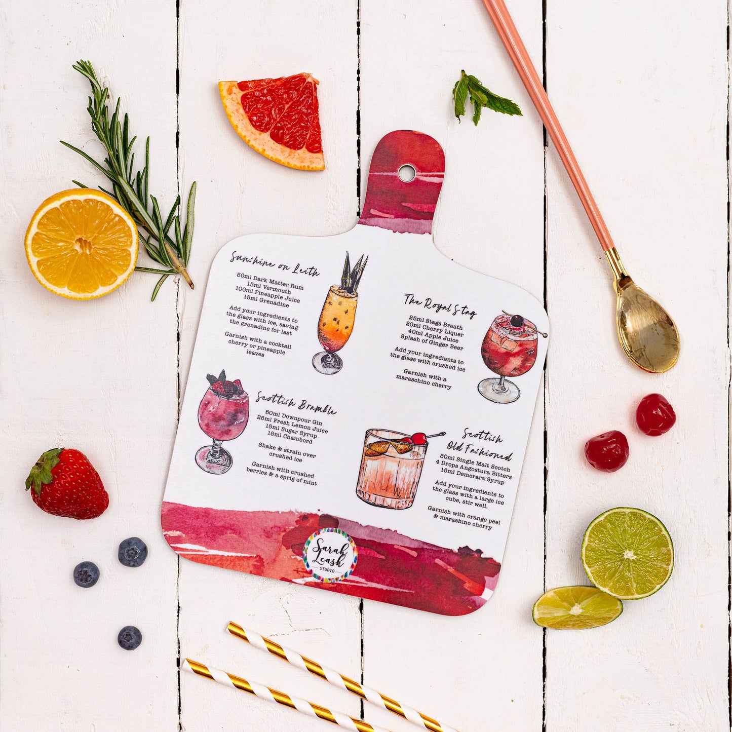 Signature Scottish Cocktail Mini Chopping Board