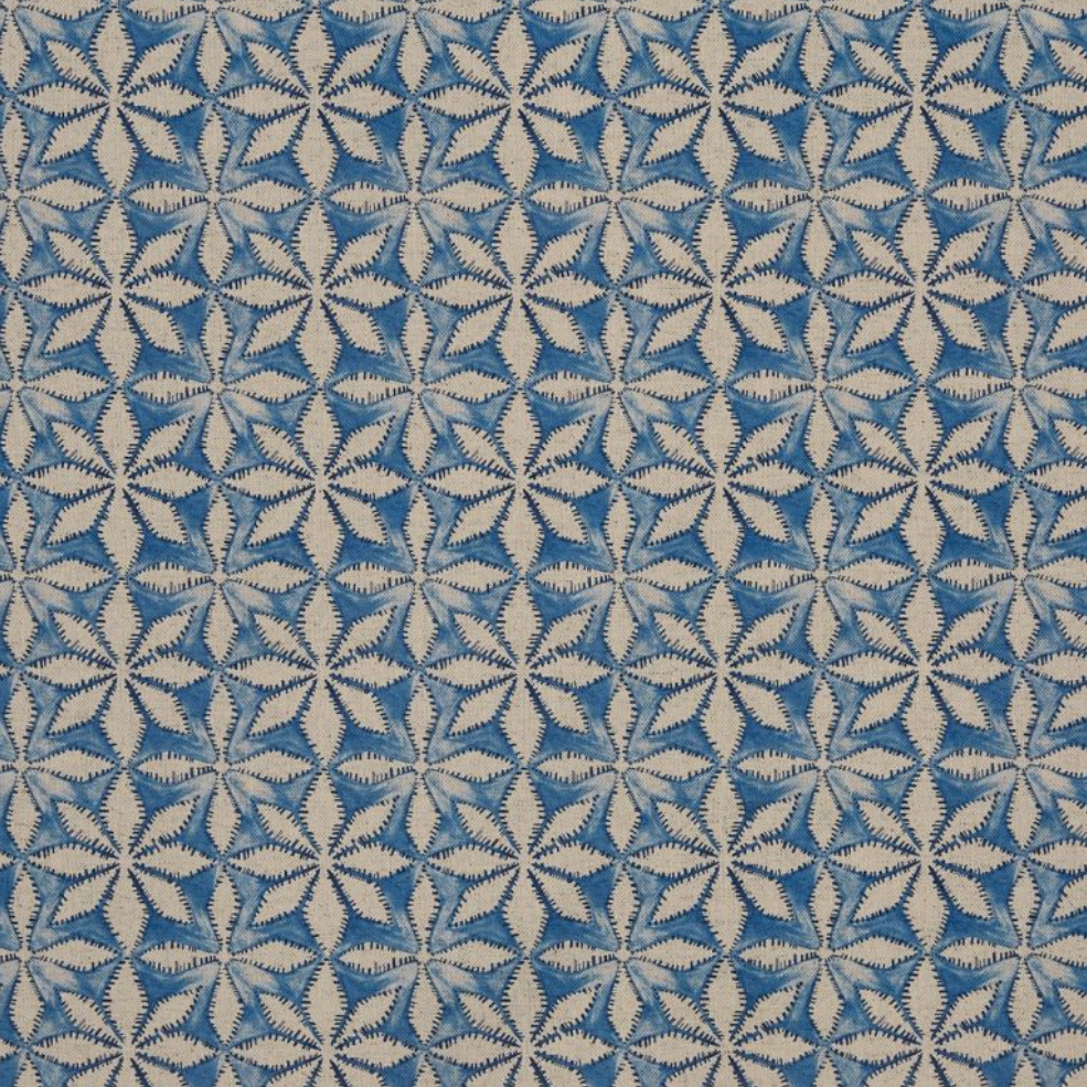 Raspberry Leaf Interiors Handmade  Lampshade Haddon Cornflower