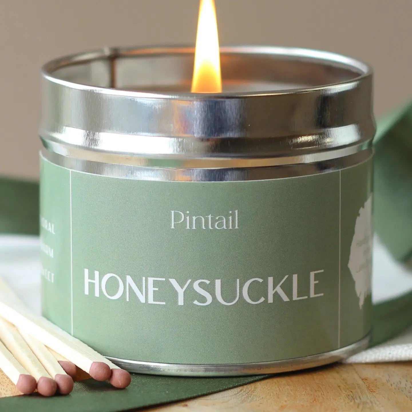 Honeysuckle Classic Tin Candle