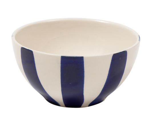 Handmade Bold Stripe Nibble Bowls