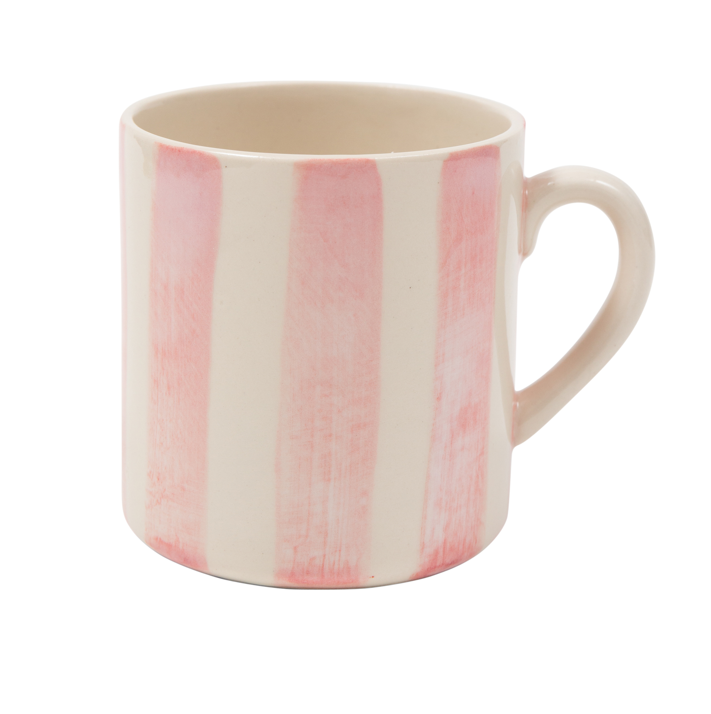 Bold Stripe Ceramic Mug Handmade Handpainted