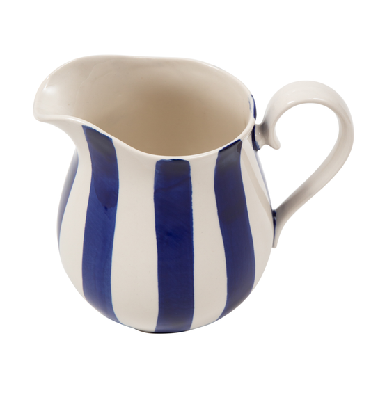 Handpainted Stripe Pitcher Jugs