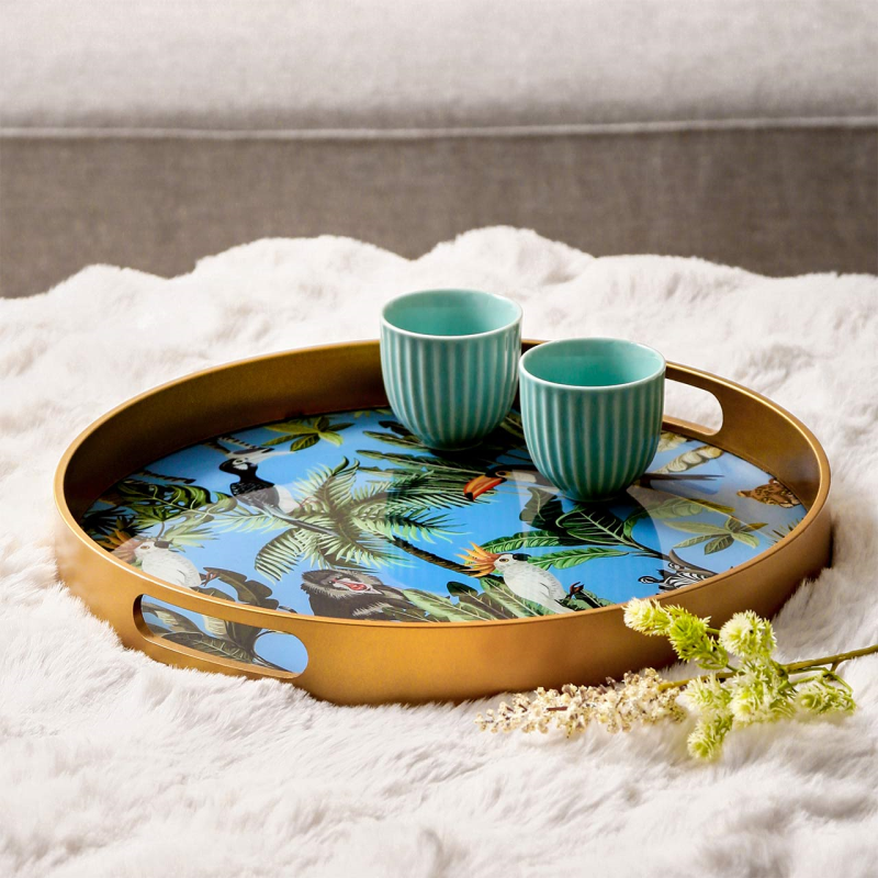 Tropical Birds Serving Trays - Set of Two
