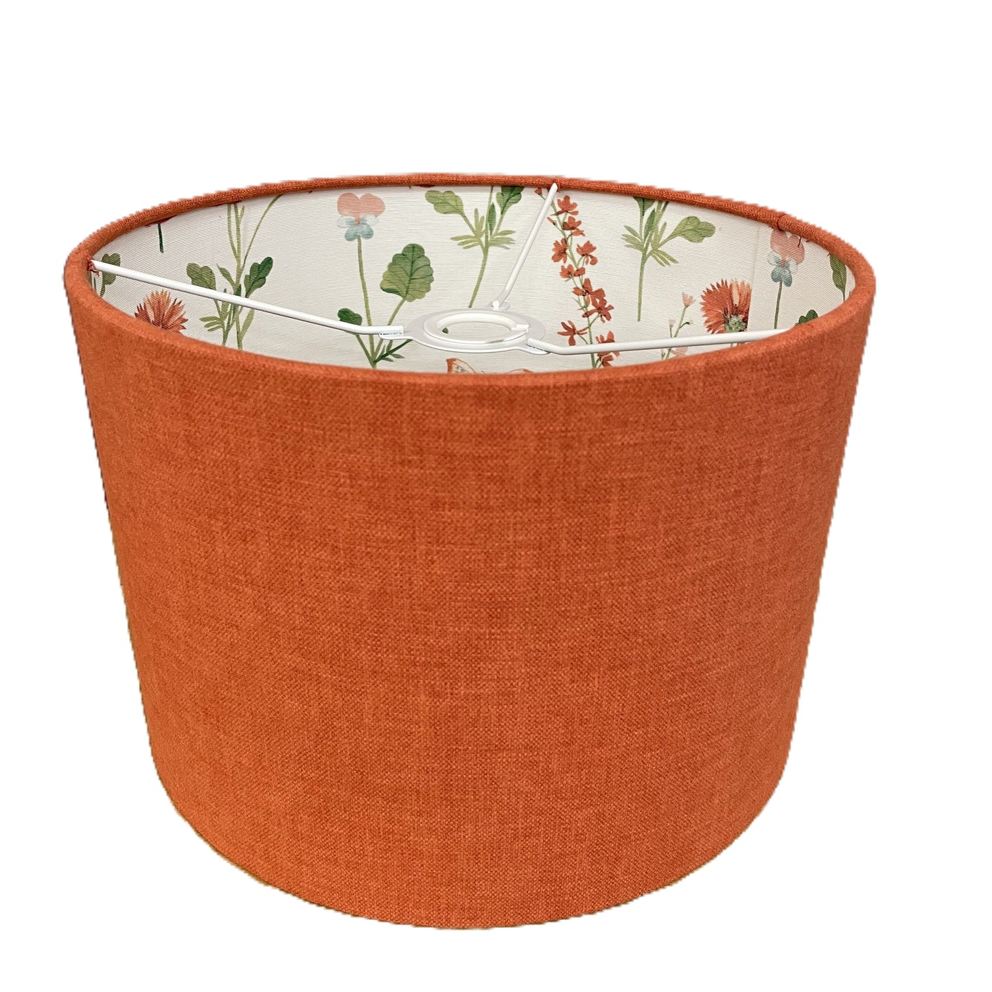 Raspberry Leaf Interiors Handmade Lampshade 30cm Drum Oslo Tango and Gracie Apricot