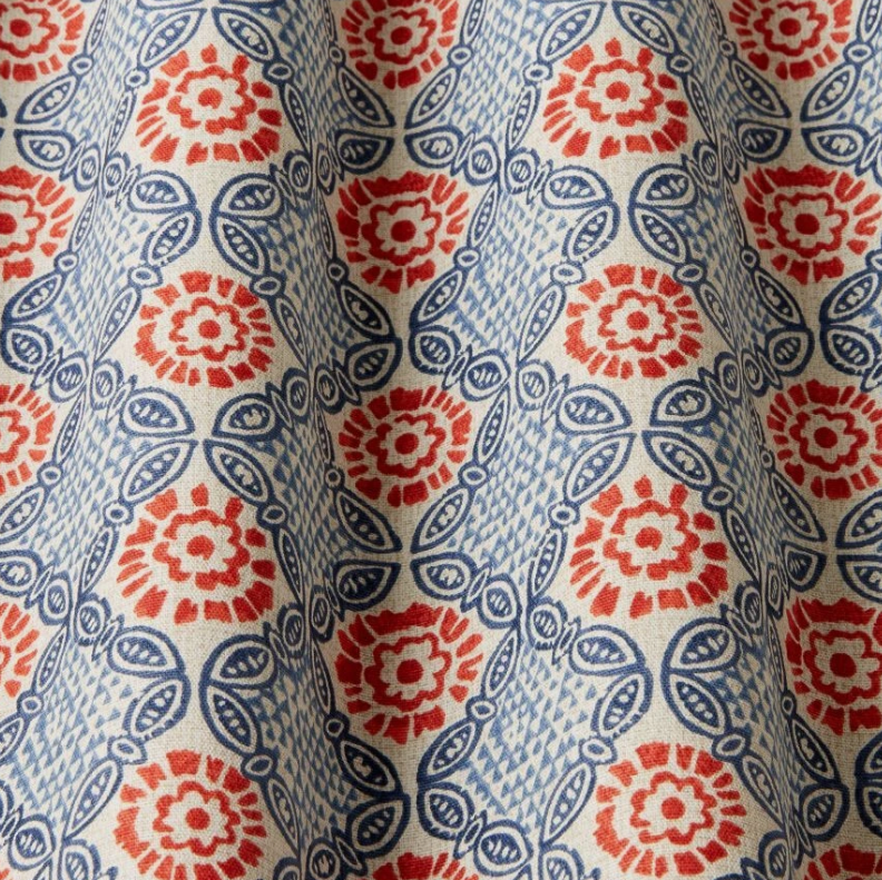 Raspberry Leaf Interiors Handmade Lampshade Fabric Stardust Chilli