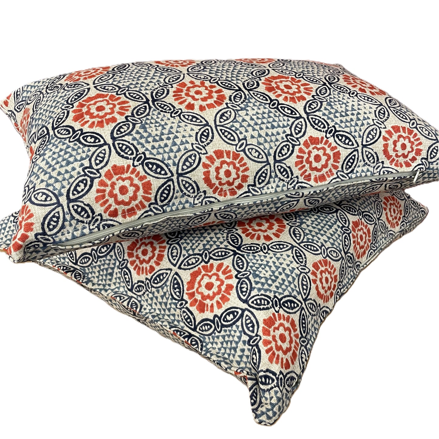 Raspberry Leaf Interiors 12" x 18" Cushion Stardust Chilli Fabric