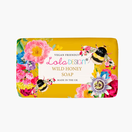 Lola Design Wild honey Vegan friendly hand soap bar | Raspberry leaf Interiors Scotland Uk 